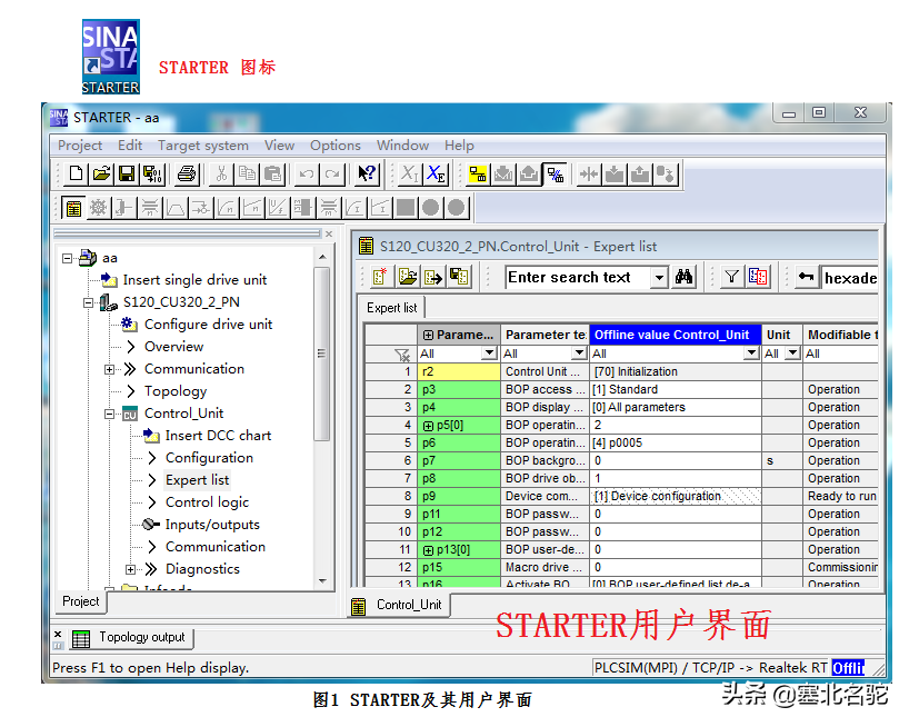 西门子S120快速入门——调试工具STARTER