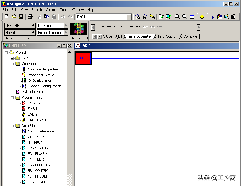 第五章 AB PLC SLC500 程序的编辑、保存和下载