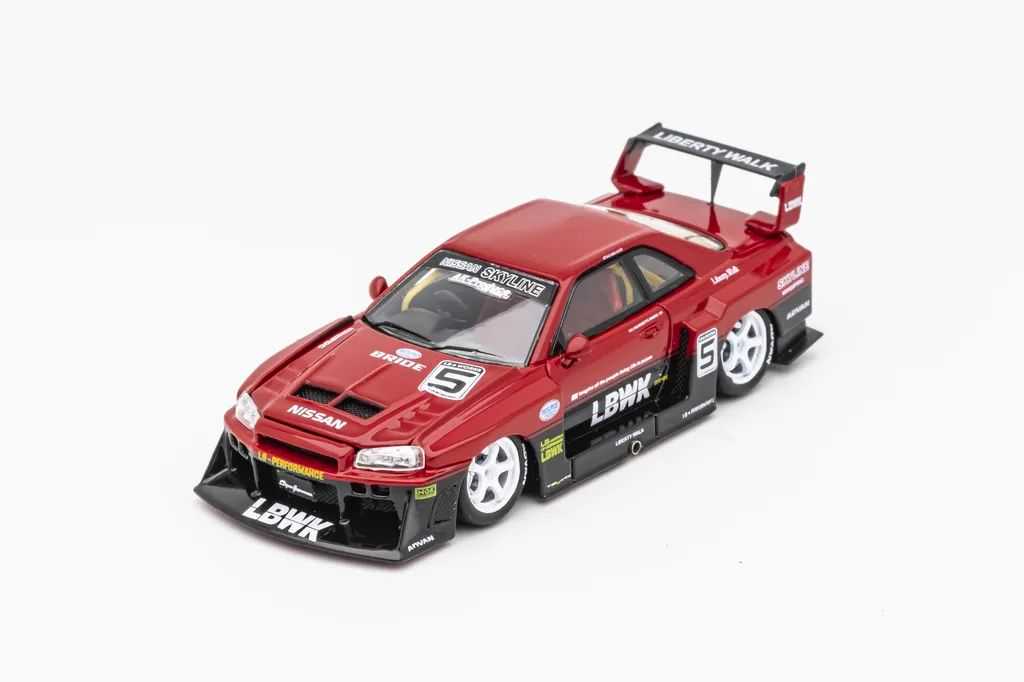 剪影宽体，SW的合金LB Works GTR34模型试玩