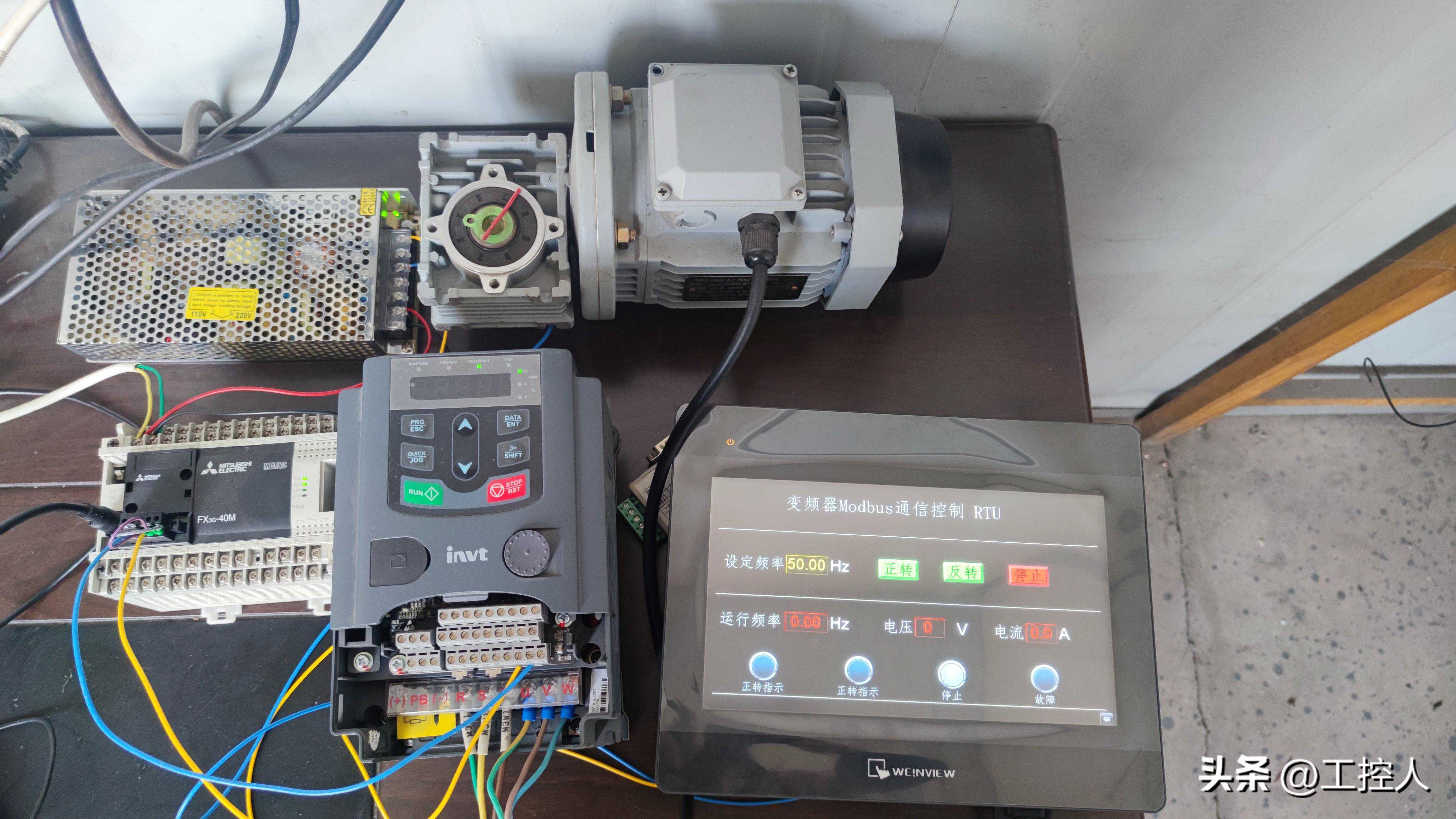 变频器的Modbus通讯控制(三)之三菱PLC发送RTU数据指令