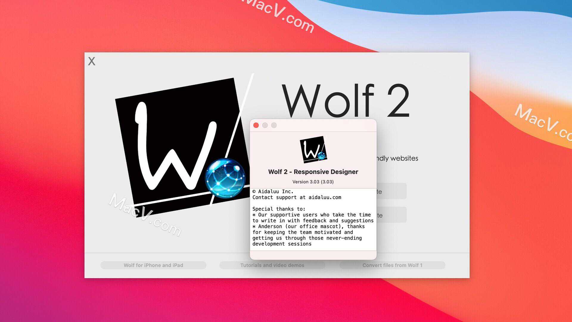 Wolf 2 Responsive Designer for Mac(网站设计)