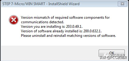 STEP 7-MicroWIN SMART软件安装错误解决方法（非常有效）